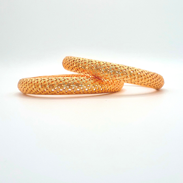 Royal Lattice Gold Bangles Set
