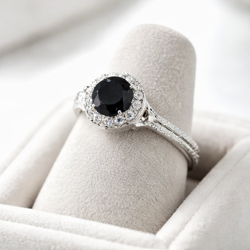 Midnight Halo Elegance Jewelry Set