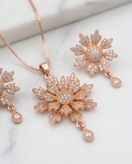 Golden Bloom Royale Jewelry Set