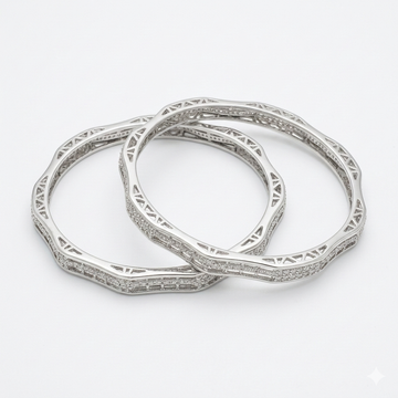Midnight Sparkle Crystal Bangle Set