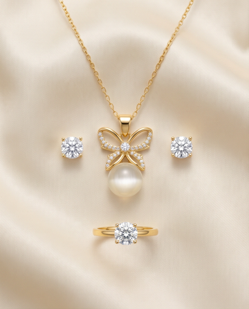 Luna Flutter Pearl Jewelry Set
