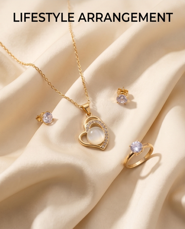 Luna Heart Jewellery Set