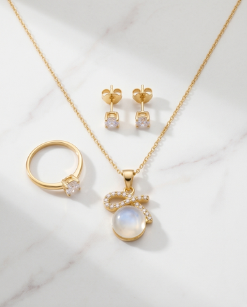 Aurora Bow Pearl Jewelry Set