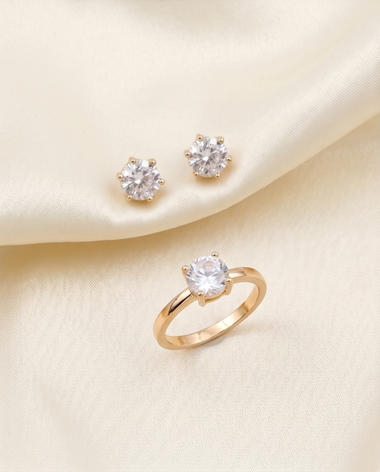 Flora Pearl Crystal Jewelry Set